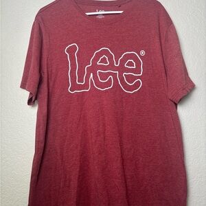 Lee Men's Maroon Short Sleeve Tee